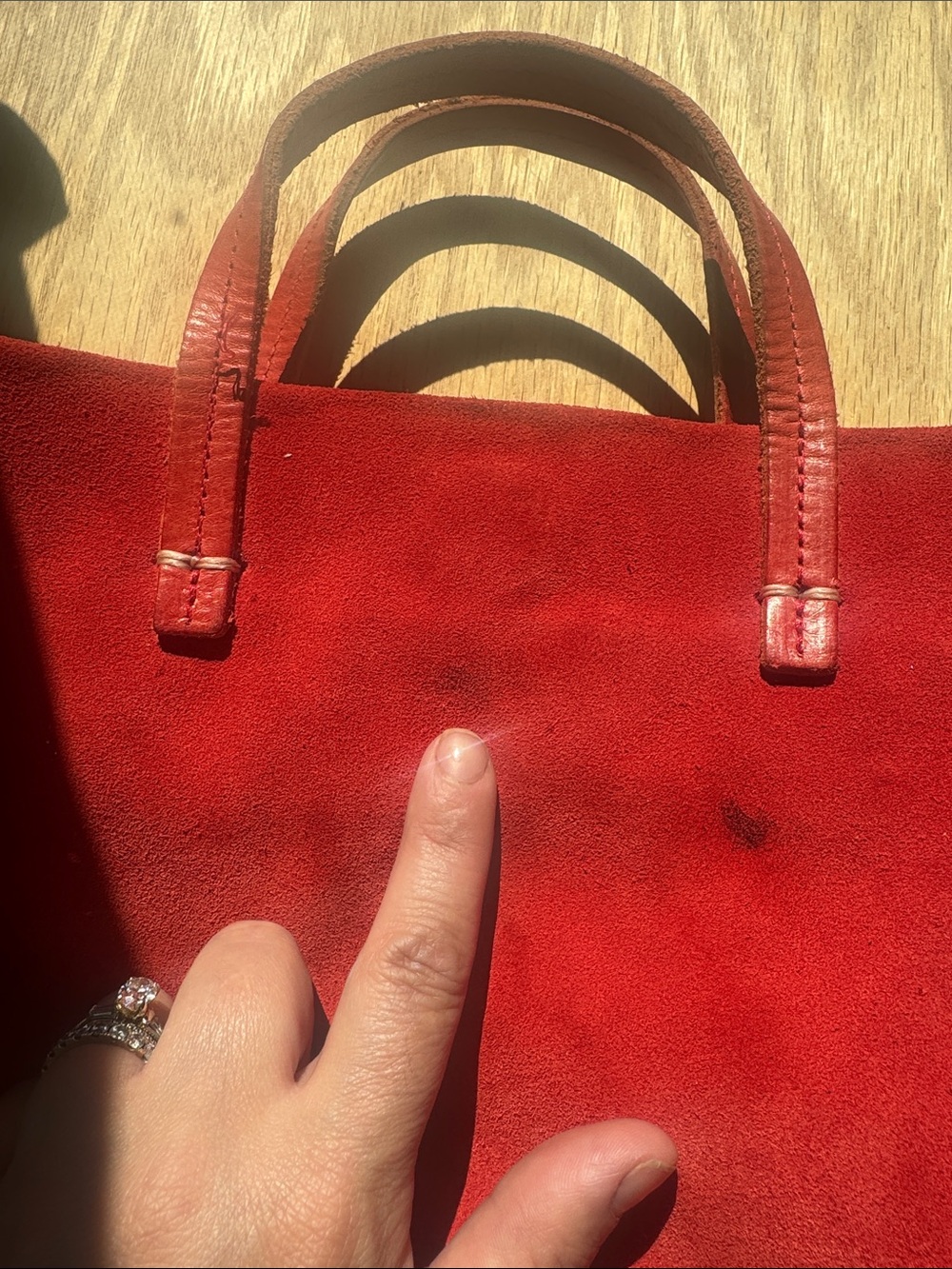 Clare V. Red suede bag - Picture 6 of 8